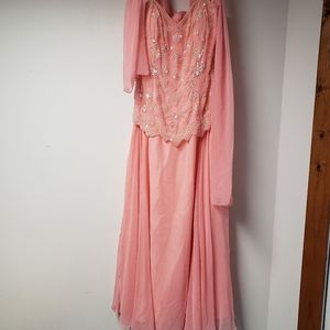 Pink beaded dress